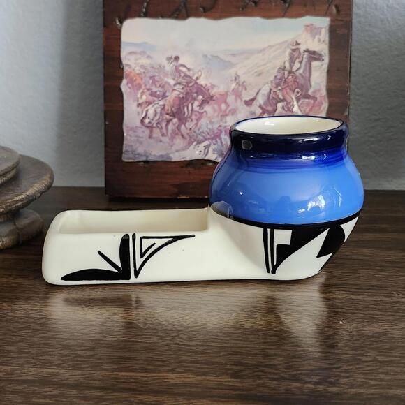 Other - Ute Mountain Pottery Desk Caddy Native American Art Signed "Ruth"